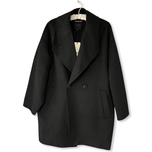 NWT Ted Baker Caysa Wool-blend Cocoon Coat - Picture 2 of 15